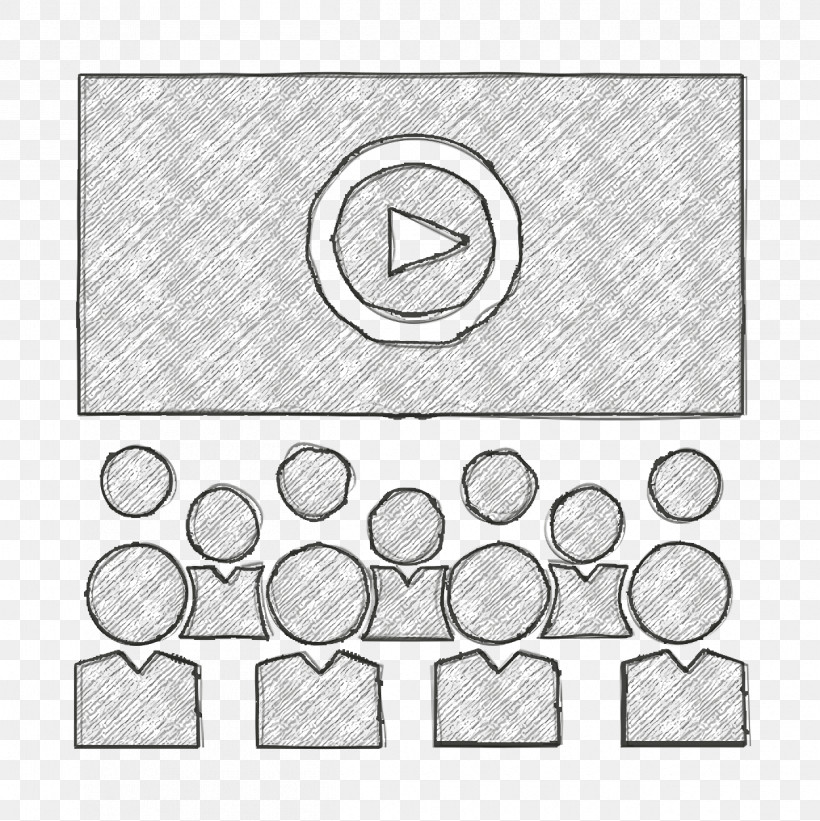 Class Icon Academic 2 Icon Movie Projection To Class Students Icon, PNG, 1250x1252px, Class Icon, Academic 2 Icon, Black And White M, Cookware And Bakeware, Education Icon Download Free