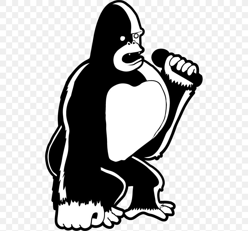 Gorilla Human Behavior Cartoon Clip Art, PNG, 521x763px, Gorilla, Art, Artwork, Behavior, Black Download Free