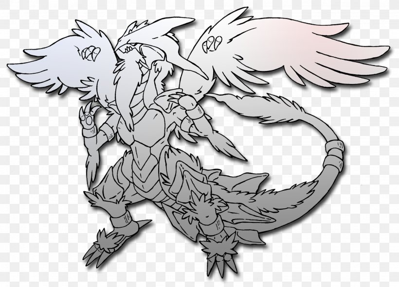 Pokemon Black & White Pokémon Dragon Reshiram Unima, PNG, 2048x1477px, Pokemon Black White, Art, Artwork, Beak, Black And White Download Free