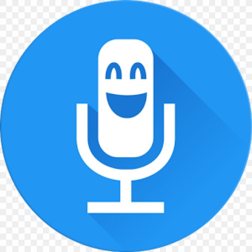 Voice Changer With Effects VoiceFX, PNG, 1024x1024px, Voice Changer With Effects, Android, Area, Baviux, Blue Download Free