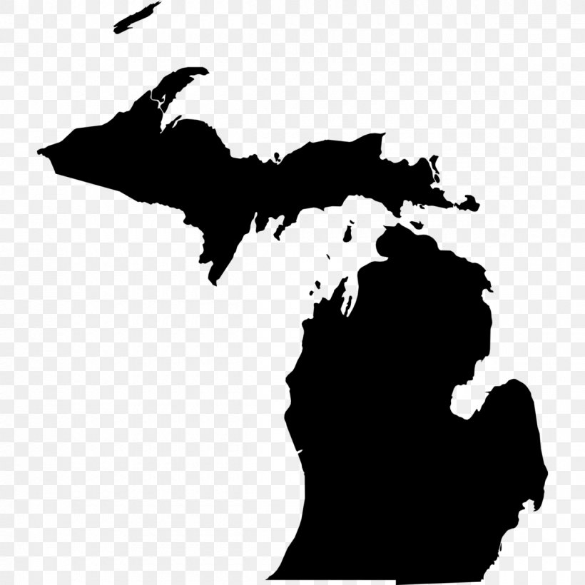 Michigan Royalty-free, PNG, 1200x1200px, Michigan, Black, Black And White, Drawing, Monochrome Download Free