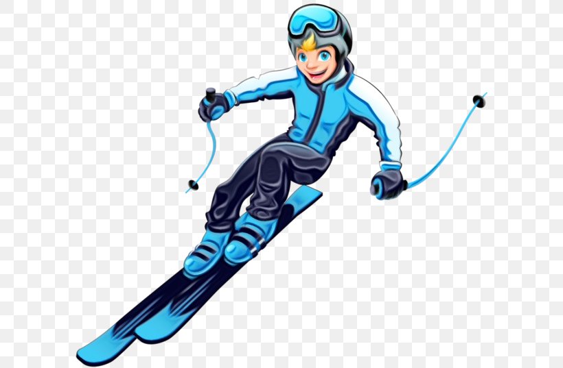 Skier Ski Skiing Ski Equipment Alpine Skiing, PNG, 600x537px, Watercolor, Alpine Skiing, Paint, Recreation, Ski Download Free