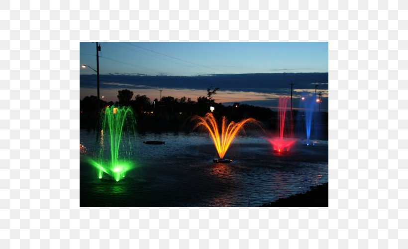 Fountain Water Feature Lawn Aerator Lighting Light-emitting Diode, PNG, 500x500px, Fountain, Aeration, Faucet Aerator, Heat, Lawn Aerator Download Free