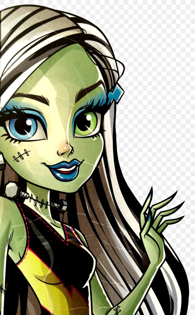 Frankie Stein Ghoul Clawdeen Wolf Monster High, PNG, 991x1600px, Watercolor, Cartoon, Flower, Frame, Heart Download Free