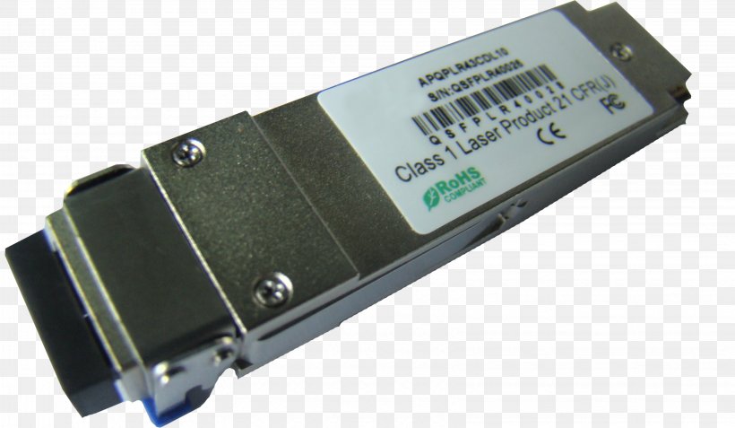 QSFP Small Form-factor Pluggable Transceiver Single-mode Optical Fiber, PNG, 3264x1901px, Qsfp, Computer Software, Cwdm, Data Storage Device, Electrical Connector Download Free