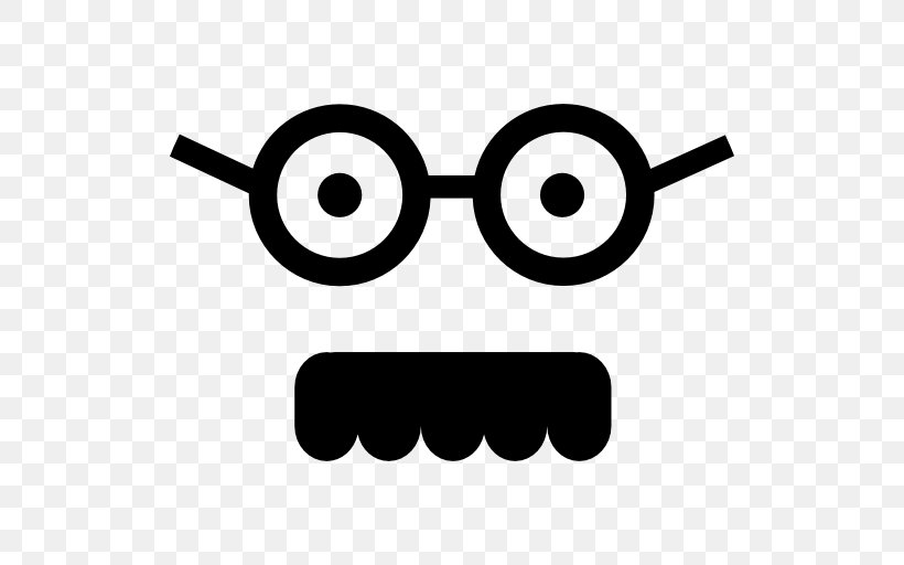 Moustache Glasses Face Smiley, PNG, 512x512px, Moustache, Beard, Black And White, Emoji, Emoticon Download Free