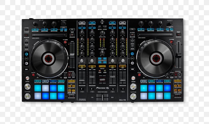 DJ Controller Pioneer DDJ-RX Disc Jockey Pioneer DJ Audio Mixers, PNG, 650x488px, Watercolor, Cartoon, Flower, Frame, Heart Download Free