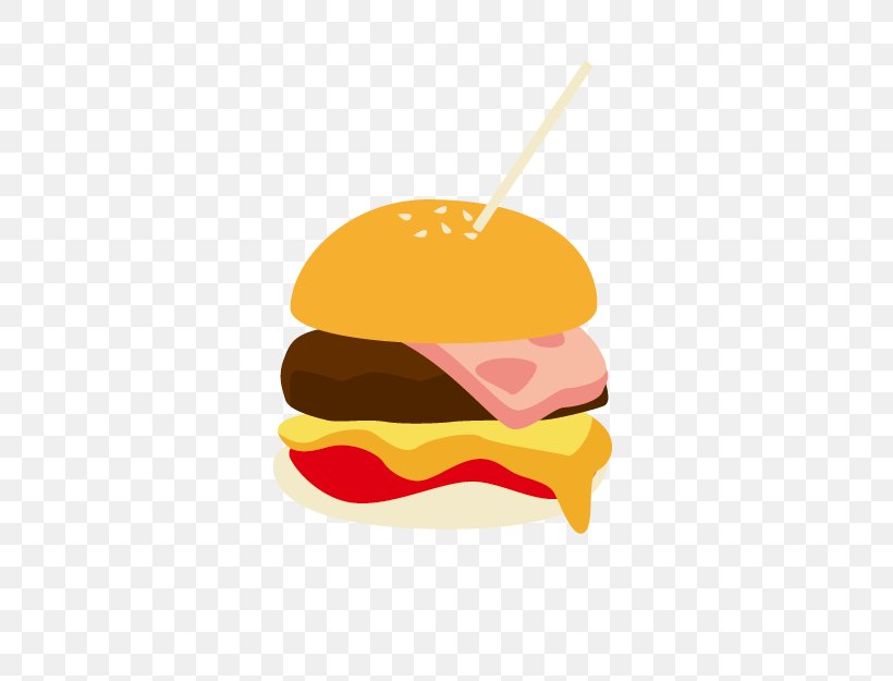 Hamburger Cheeseburger Junk Food Image, PNG, 624x625px, Hamburger, American Food, Baked Goods, Cartoon, Cheese Download Free