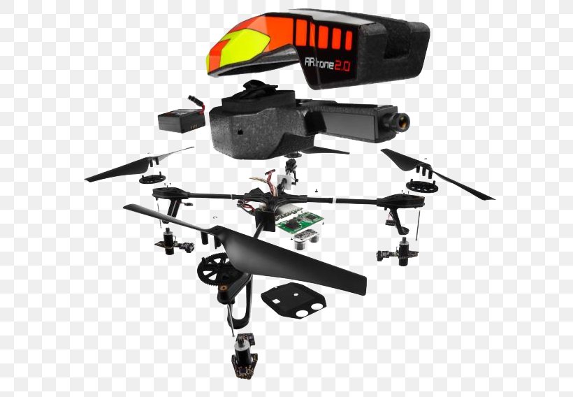 Kollegium folkeafstemning Ren og skær Parrot AR.Drone 2.0 Unmanned Aerial Vehicle Quadcopter Spare Part, PNG,  627x568px, Parrot Ardrone, Aircraft, Airplane,