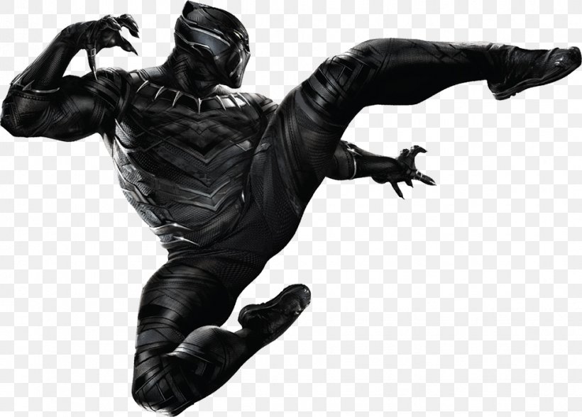 Black Panther Storm Black Widow Marvel Cinematic Universe Marvel Comics, PNG, 976x700px, Black Panther, Art, Black And White, Black Widow, Captain America Civil War Download Free