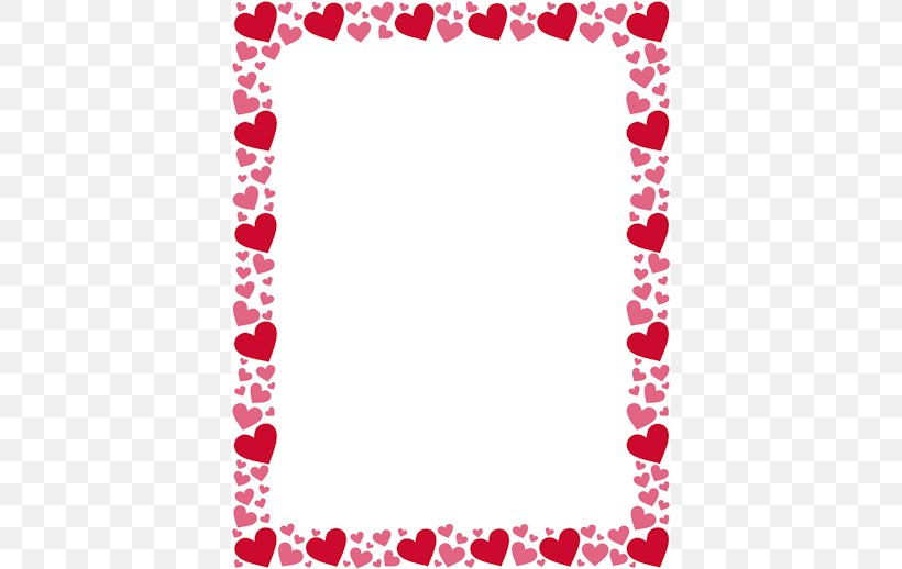 Right Border Of Heart Color Clip Art, PNG, 400x518px, Right Border Of Heart, Area, Border, Color, Flower Download Free