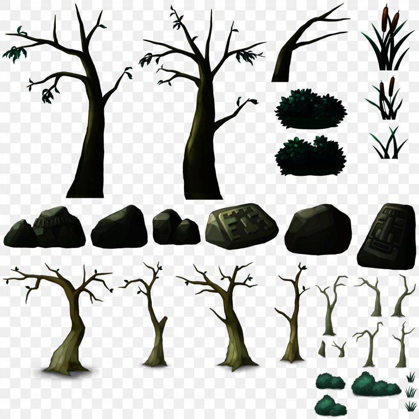 Tree Rock Scene Graph 3D Computer Graphics, PNG, 2048x2048px, 2d Computer Graphics, 3d Computer Graphics, Tree, Branch, Designer Download Free