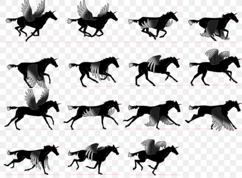 Mustang Animal Sprite Isometric Graphics In Video Games And Pixel Art, PNG, 1024x751px, Mustang, Animal, Animation, Black, Black And White Download Free