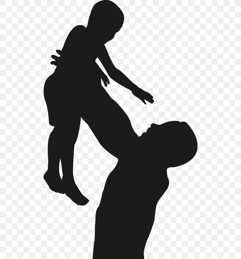 Silhouette Fathers Day, PNG, 524x882px, Silhouette, Arm, Art, Black, Black And White Download Free