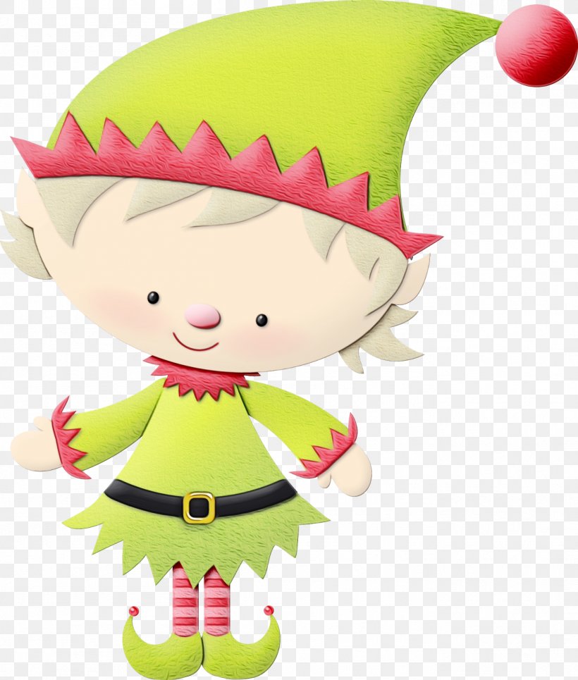 Christmas Elf, PNG, 1359x1600px, Watercolor, Cartoon, Christmas, Christmas Elf, Christmas Ornament Download Free