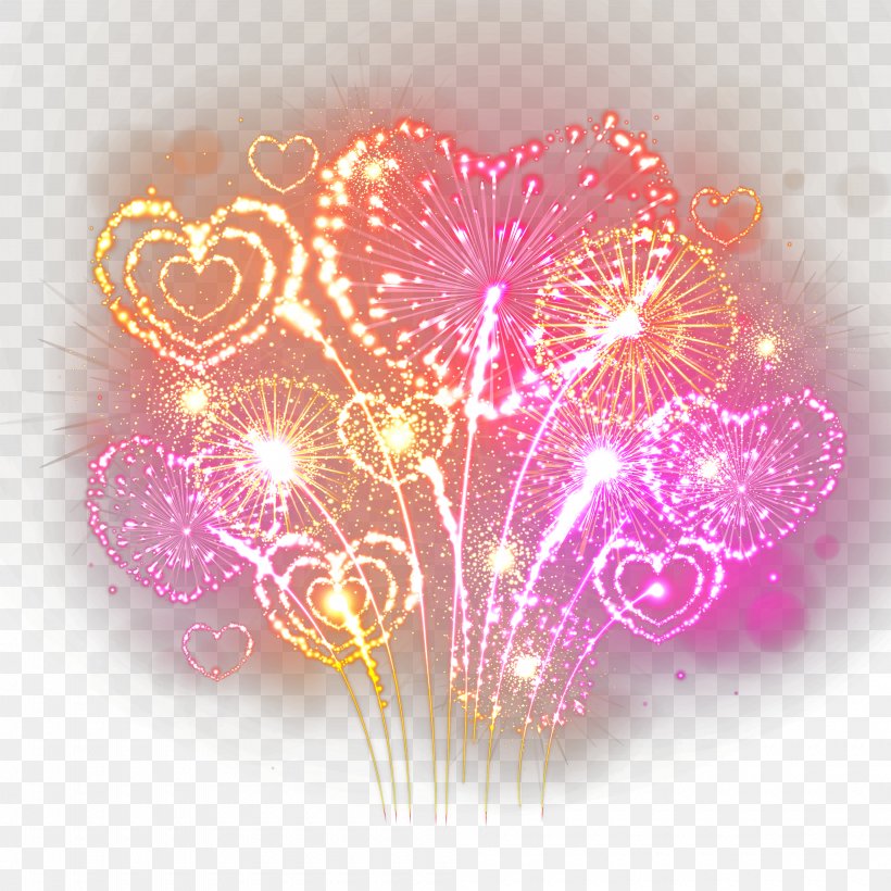 Fireworks Heart, PNG, 4000x4000px, Watercolor, Cartoon, Flower, Frame, Heart Download Free