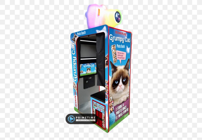 Grumpy Cat Photo Booth Pet Nex Machina, PNG, 570x570px, 2017, Cat, Alien Covenant, Arcade Game, Coin Download Free