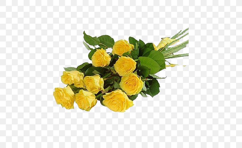Garden Roses Yellow Flower Bouquet Aktau, PNG, 500x500px, Garden Roses, Aktau, Artificial Flower, Atyrau, Cut Flowers Download Free