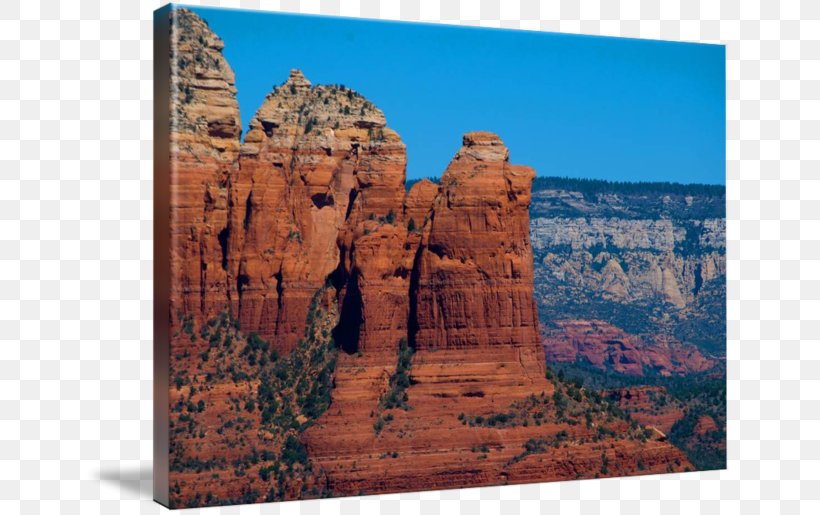 Sedona Coffee Pot Rock Gallery Wrap National Park Butte, PNG, 650x515px, Sedona, Arch, Badlands, Badlands National Park, Butte Download Free