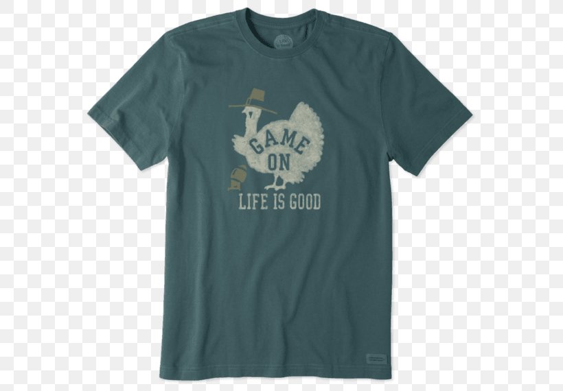 T-shirt Hoodie Life Is Good Company Sleeve Top, PNG, 570x570px, Tshirt, Active Shirt, Blue, Brand, Business Download Free