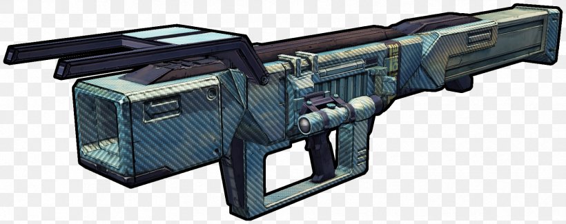 Borderlands 2 Weapon Rocket Launcher Firearm, PNG, 1723x684px, Borderlands, Automotive Exterior, Borderlands 2, Concept Art, Firearm Download Free