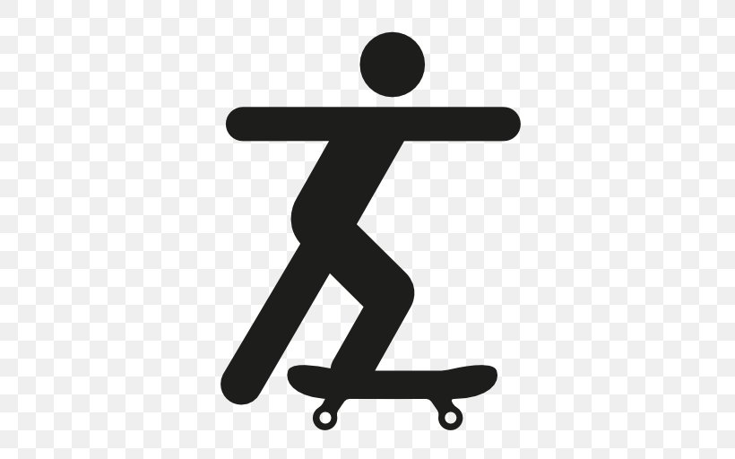 Skateboarding Roller Skating Longboard Extreme Sport, PNG, 512x512px, Skateboarding, Area, Black And White, Extreme Sport, Go Skateboarding Day Download Free