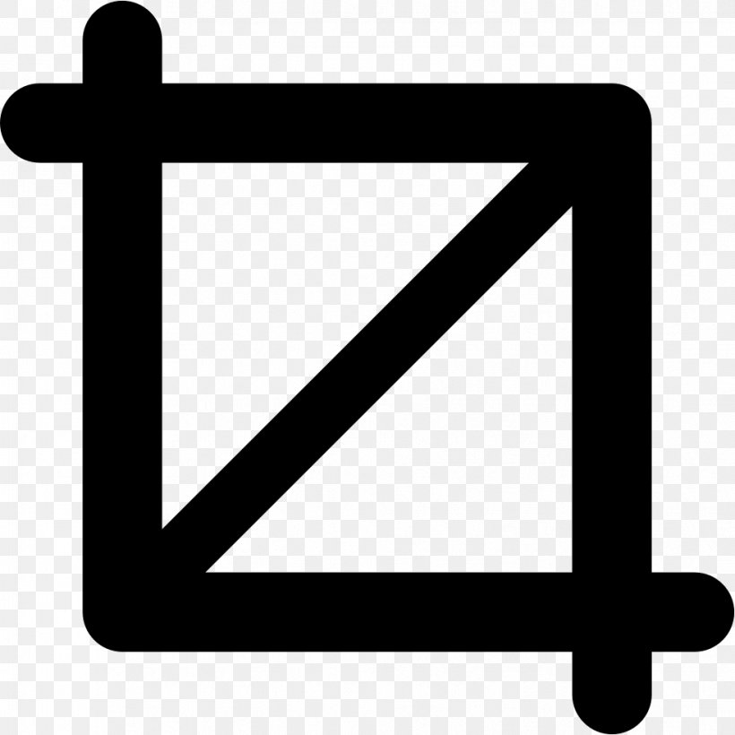 Symbol Cropping Logo, PNG, 981x982px, Symbol, Black And White, Cropping, Logo, Rectangle Download Free