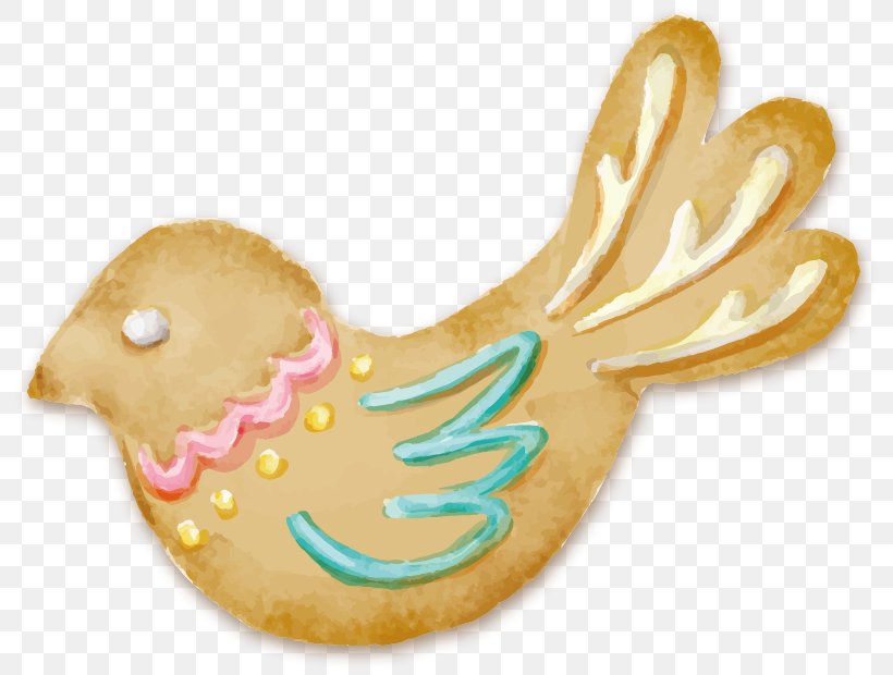 Bird Download Euclidean Vector Gingerbread, PNG, 806x620px, Watercolor Painting, Biscuit, Biscuits, Christmas Cookie, Drawing Download Free