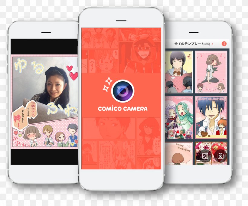 Smartphone IPhone Mobile App Comico App Store, PNG, 1098x912px, Watercolor, Cartoon, Flower, Frame, Heart Download Free
