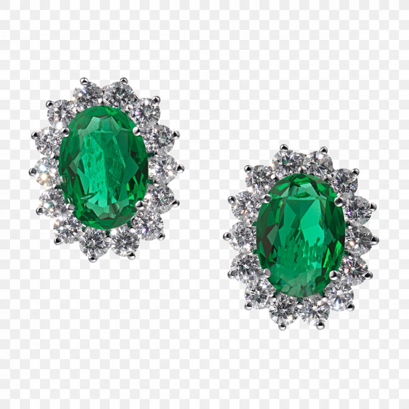 Emerald Earring Jewellery Gemstone Silver, PNG, 1200x1200px, Emerald, Bezel, Body Jewellery, Body Jewelry, Carat Download Free