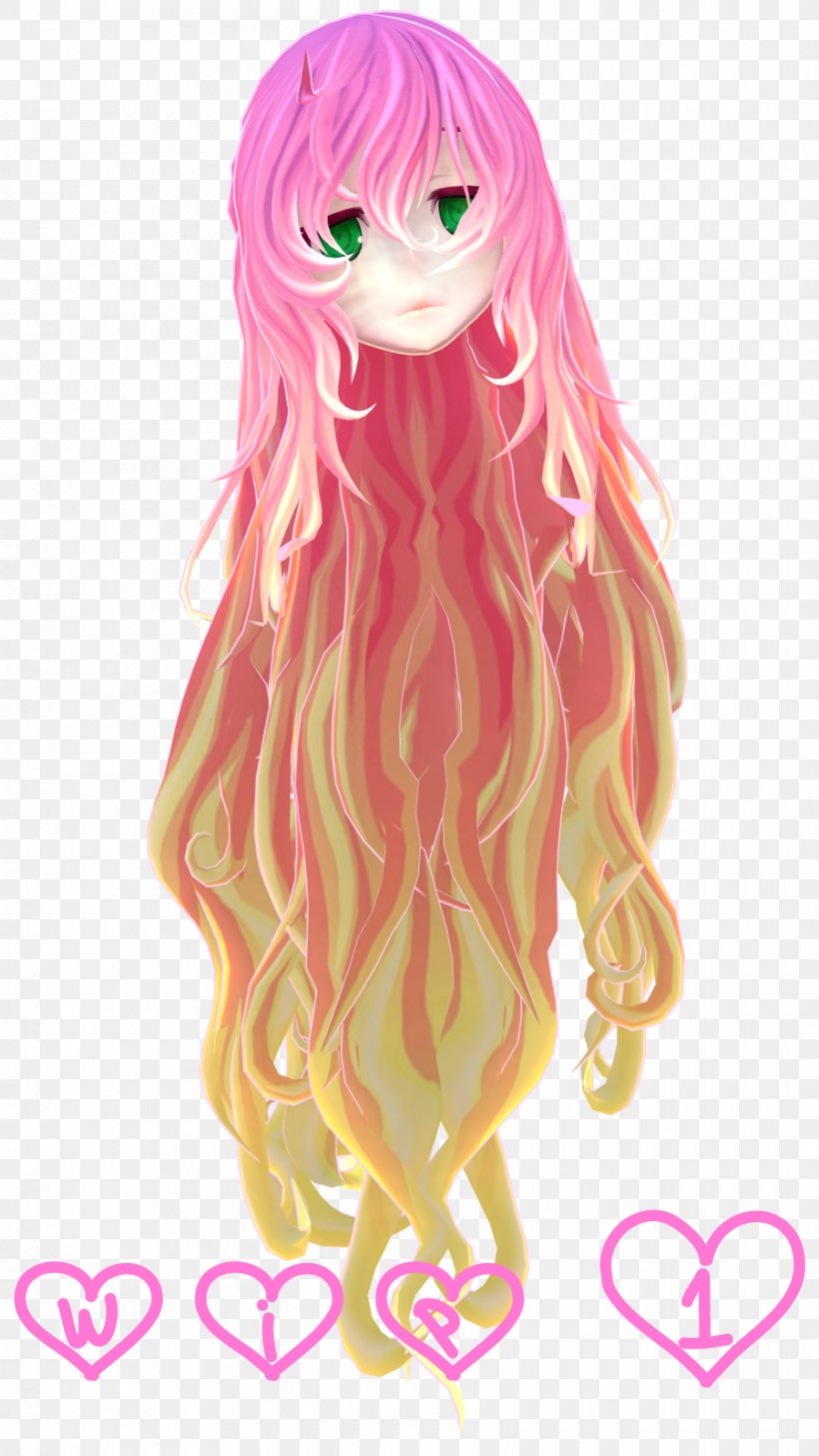 Illustration Cartoon Doll Long Hair Pink M, PNG, 900x1600px, Cartoon, Character, Doll, Fiction, Fictional Character Download Free