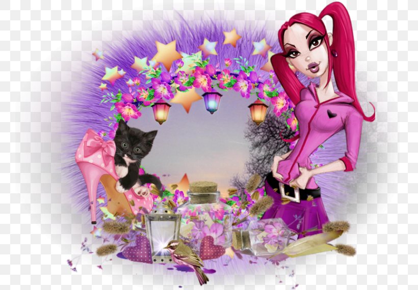 Kitten Cat Floral Design Listes De Prénoms Desktop Wallpaper, PNG, 760x570px, Kitten, Art, Bag, Cat, Character Download Free