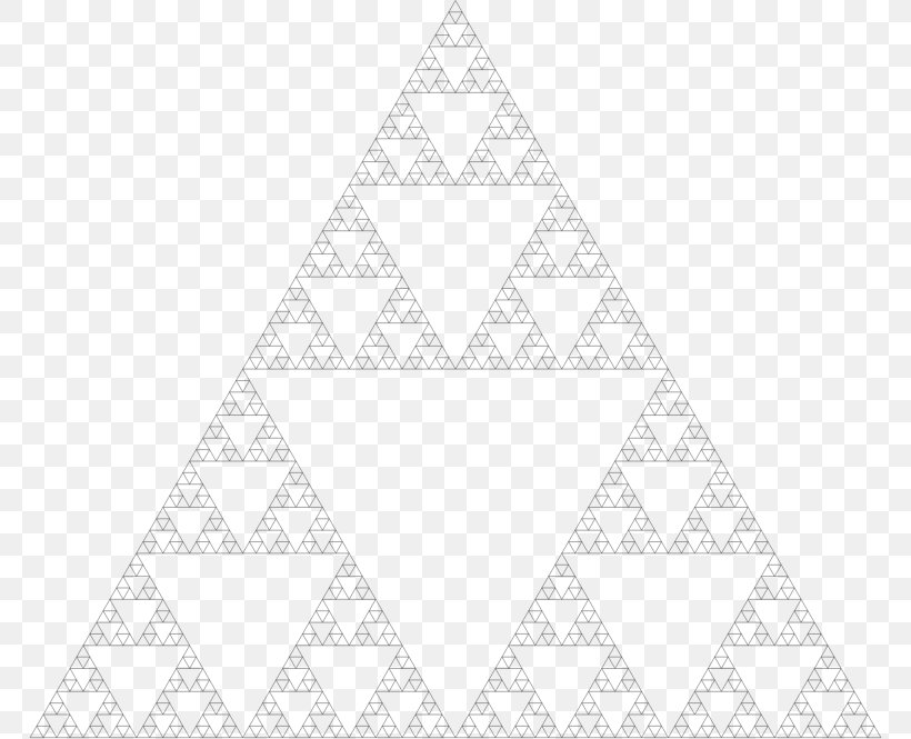 Sierpinski Triangle Fractal Area, PNG, 768x665px, Triangle, Area, Black And White, Fractal, Gasket Download Free