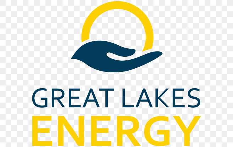 Great Lakes Energy Logo Solar Power Brand Off-the-grid, PNG, 600x516px, Great Lakes Energy, Area, Brand, Electrical Grid, Logo Download Free