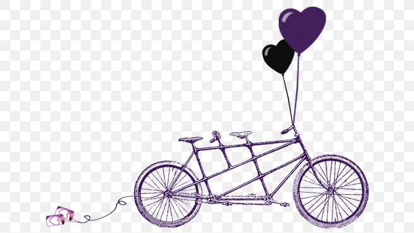 Wedding Invitation Tandem Bicycle Paper, PNG, 665x461px, Wedding Invitation, Bicycle, Bicycle Accessory, Bicycle Frame, Bicycle Part Download Free
