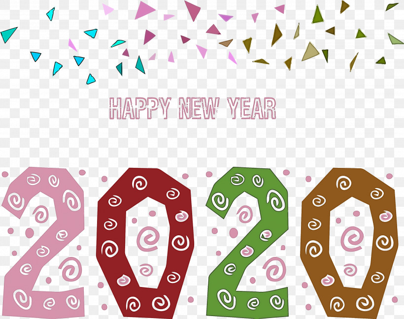 Happy New Year 2020 New Year 2020 New Years, PNG, 3000x2371px, Happy New Year 2020, New Year 2020, New Years, Number, Text Download Free