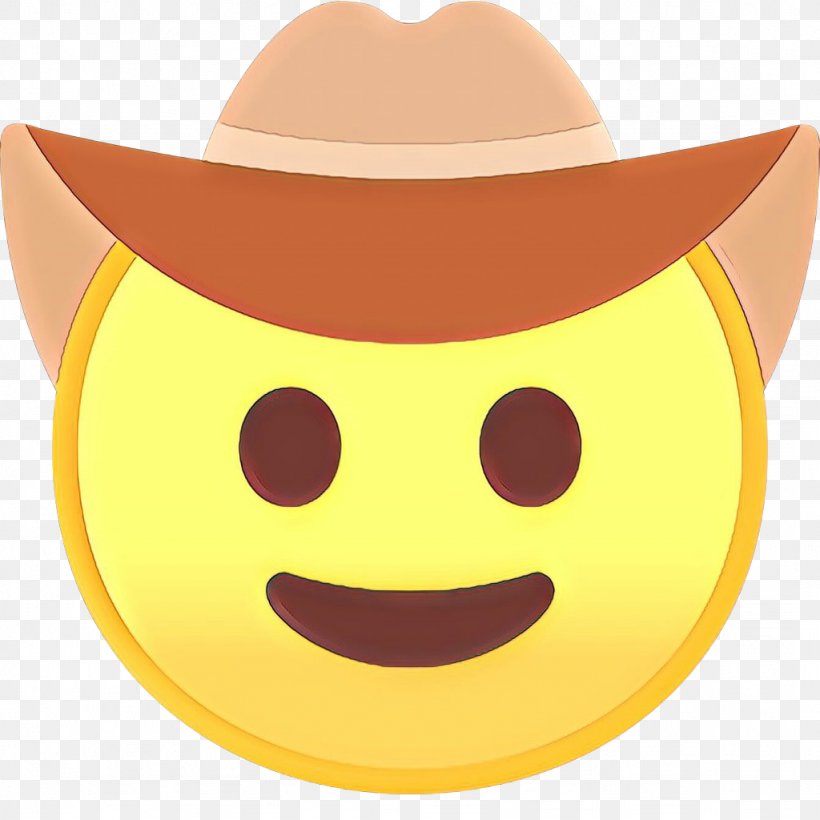 Cowboy Hat, PNG, 1024x1024px, Cartoon, Costume Hat, Cowboy Hat, Emoticon, Facial Expression Download Free