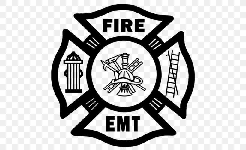 Firefighter Emergency Medical Technician Paramedic Volunteer Fire Department, PNG, 500x500px, Firefighter, Area, Black And White, Brand, Calgary Fire Department Download Free