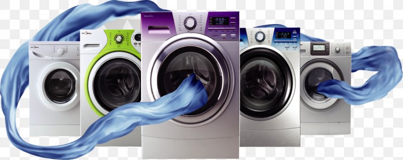 Washing Machine Midea Home Appliance Advertising Haier, PNG, 1537x612px, Washing Machines, Air Conditioner, Air Conditioning, Clothes Dryer, Electronics Download Free