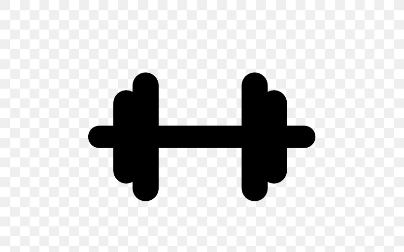 Dumbbell Weight Training Olympic Weightlifting Physical Fitness, PNG, 512x512px, Dumbbell, Barbell, Black And White, Exercise, Muscle Download Free