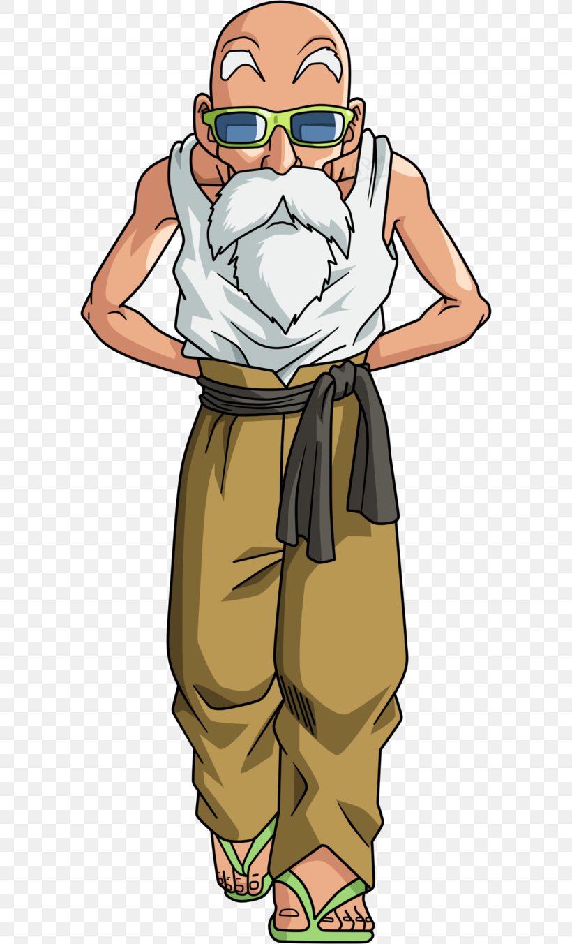Master Roshi Goku Krillin Gohan Tien Shinhan, PNG, 590x1352px, Watercolor, Cartoon, Flower, Frame, Heart Download Free