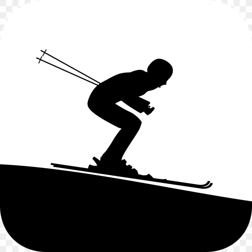 Silhouette Recreation Game Clip Art Skiing, PNG, 1024x1024px, Silhouette, Black And White, Game, Play, Recreation Download Free