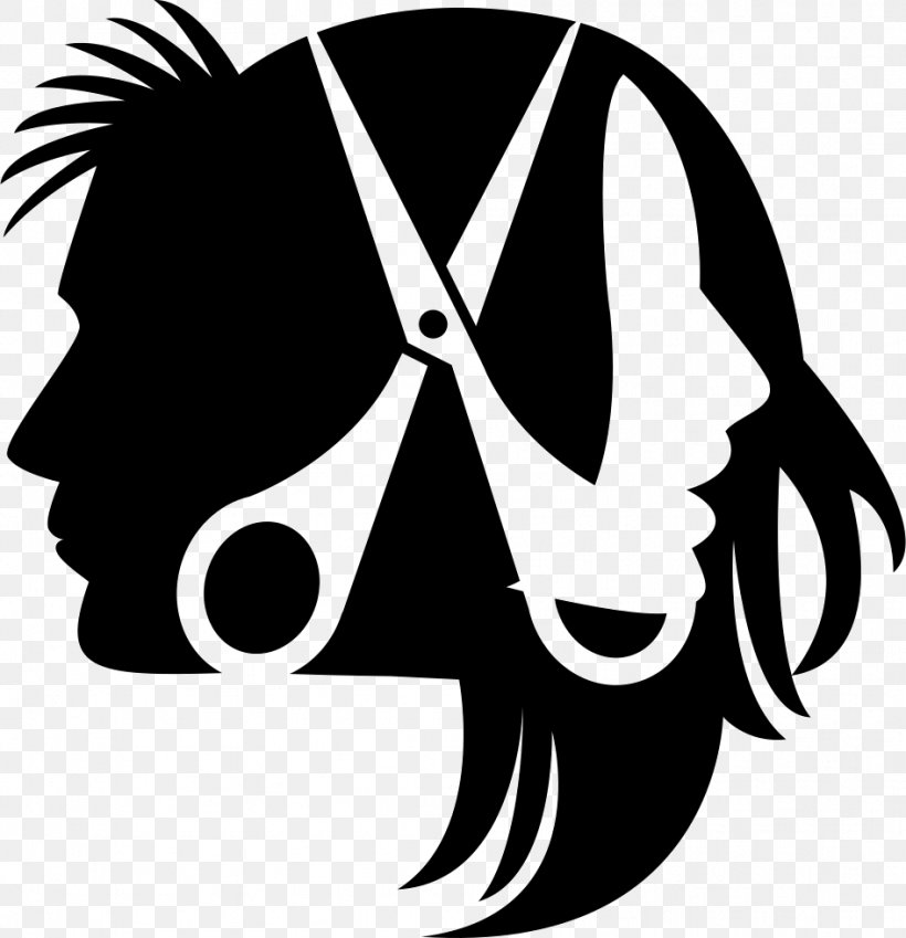 Hair Designs Unlimited Vector Graphics Barber Beauty Parlour Hairstyle, PNG, 946x980px, Barber, Beauty Parlour, Black, Black And White, Fictional Character Download Free