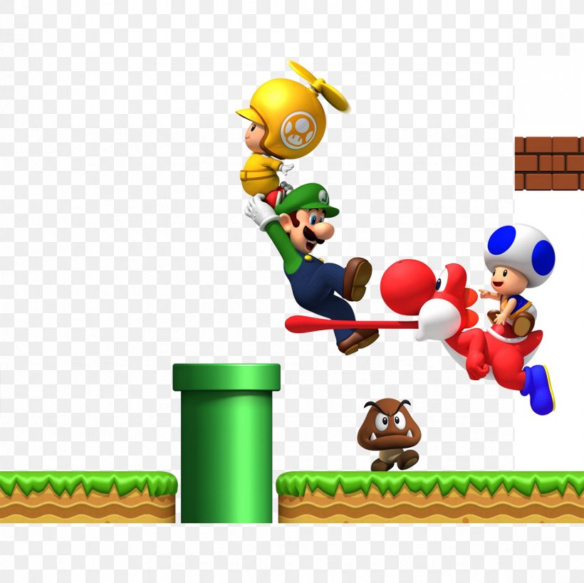 New Super Mario Bros. U Mario & Yoshi Toad, PNG, 1181x1181px, New Super Mario Bros U, Area, Cartoon, Games, Ironon Download Free