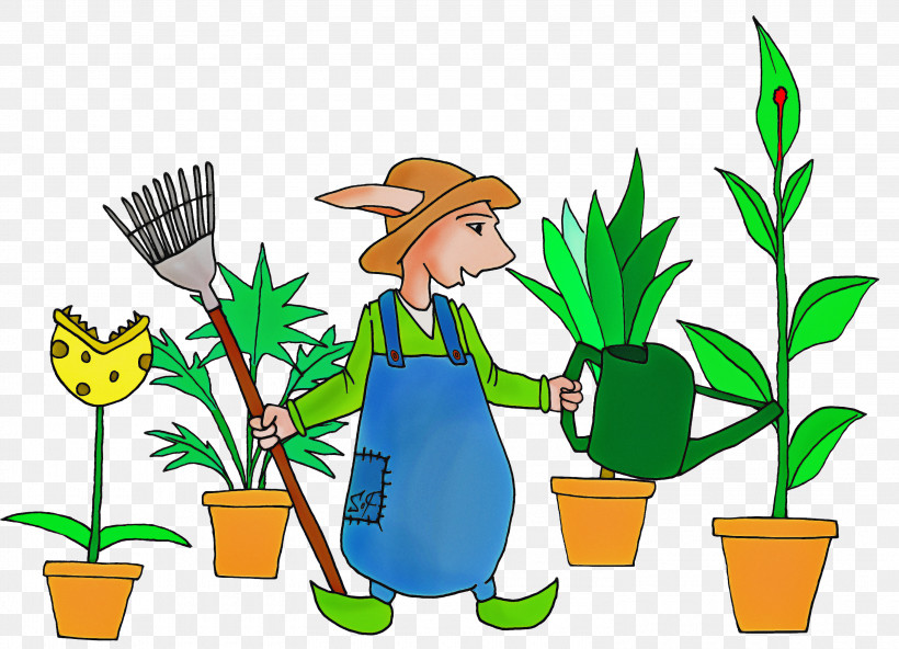 Cartoon Flowerpot Plant Houseplant, PNG, 3000x2167px, Cartoon, Flowerpot, Houseplant, Plant Download Free