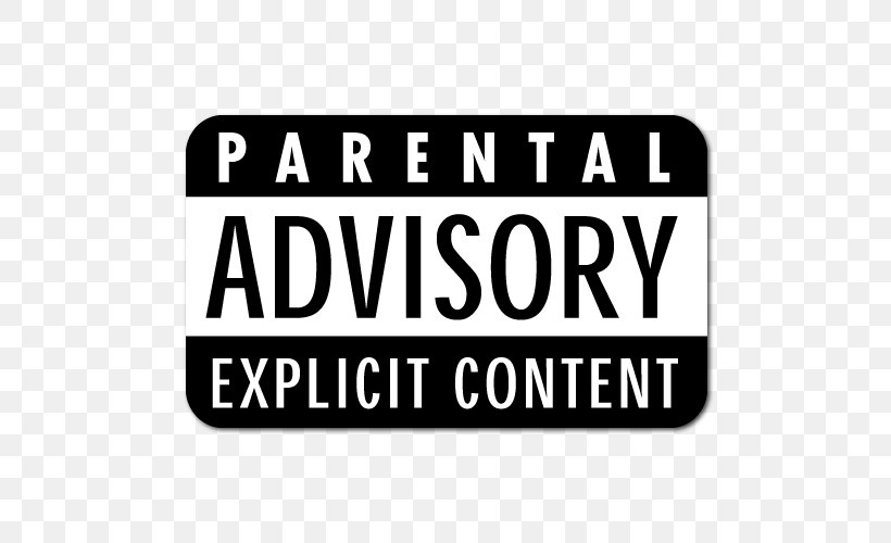 T-shirt Parental Advisory Stock Photography Royalty-free, PNG, 500x500px, Tshirt, Area, Black And White, Brand, Label Download Free
