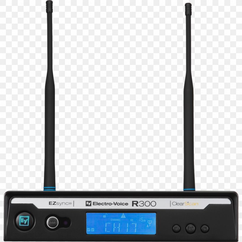 Wireless Microphone Wireless Router Electro-Voice, PNG, 930x930px, Microphone, Clearone Communications Inc, Electro Voice R300hd, Electronics, Electronics Accessory Download Free