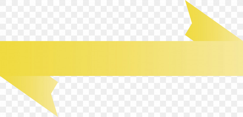 Yellow Line, PNG, 2999x1448px, Ribbon, Line, Paint, S Ribbon, Watercolor Download Free