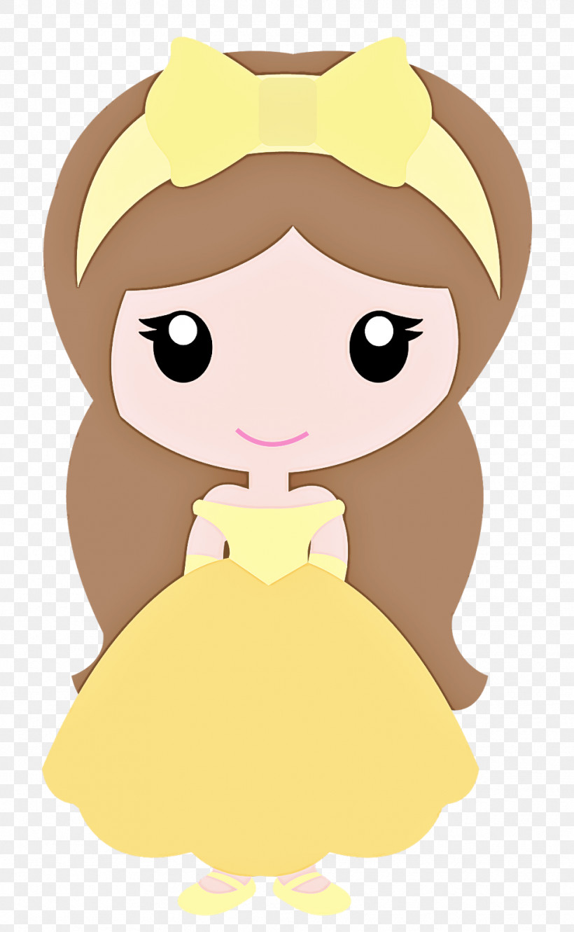 Cartoon Yellow Animation Brown Hair Smile, PNG, 985x1600px, Cartoon, Animation, Brown Hair, Smile, Style Download Free