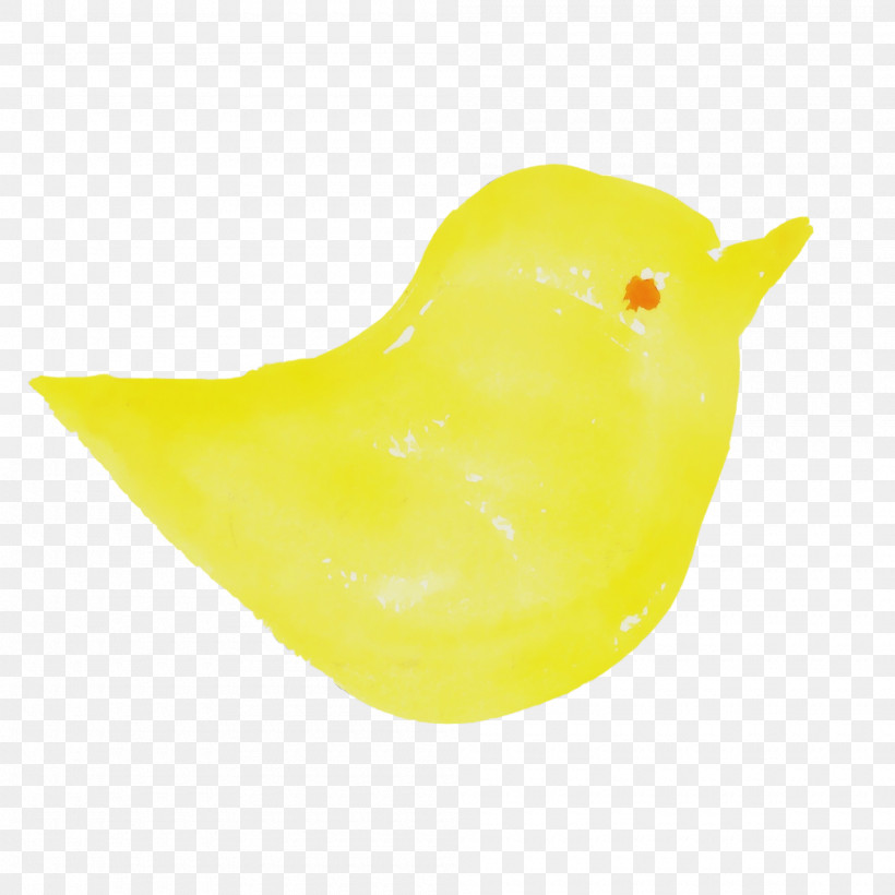 Yellow Bath Toy Bird Rubber Ducky, PNG, 2000x2000px, Watercolor Bird, Bath Toy, Bird, Paint, Rubber Ducky Download Free